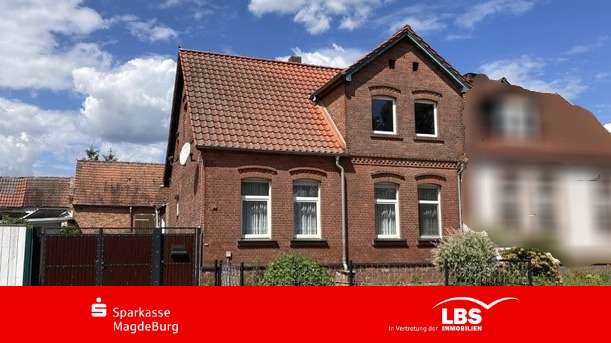 Vorderansicht Vorderansicht - Doppelhaushälfte in 39317 Güsen mit 120m² kaufen