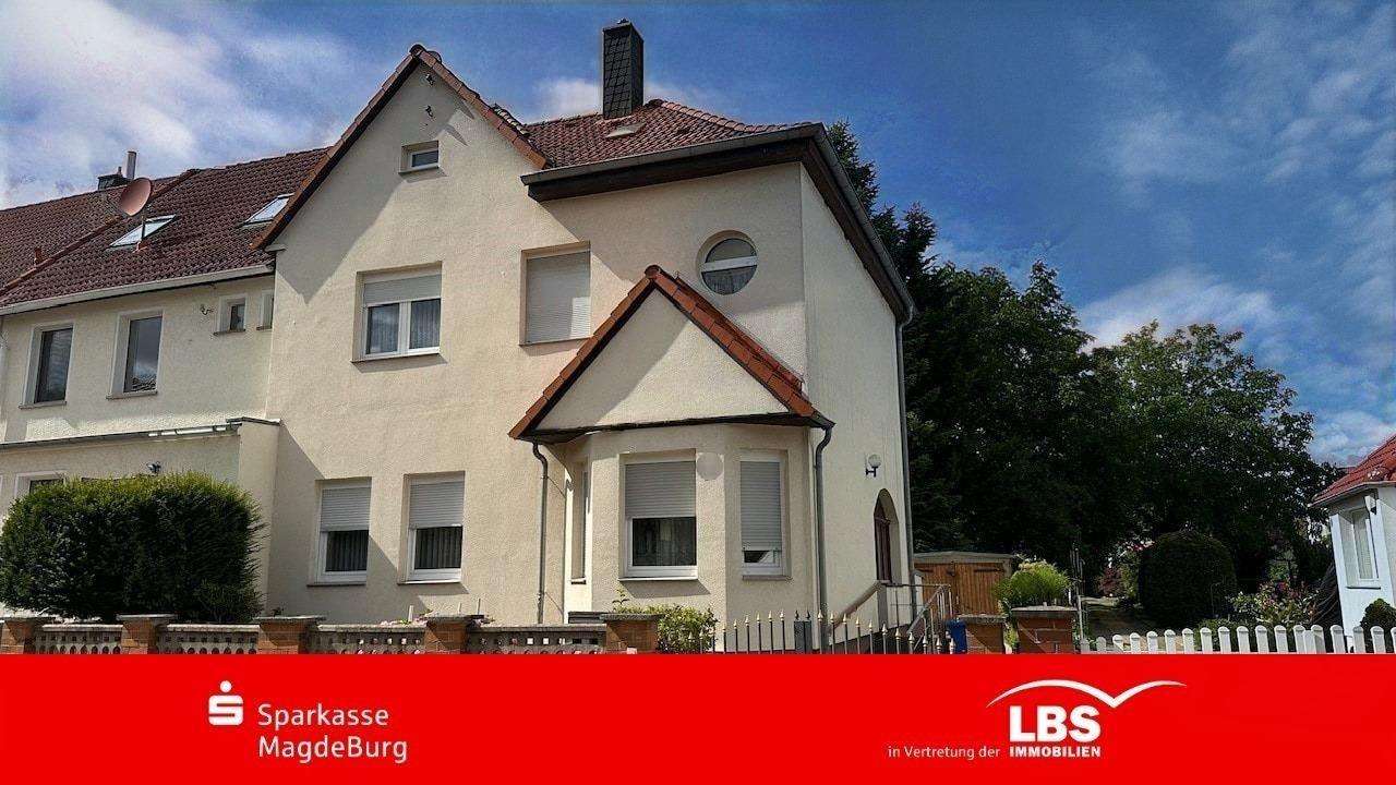 Vorderansicht Vorderansicht - Reihenendhaus in 39120 Magdeburg mit 112m² kaufen