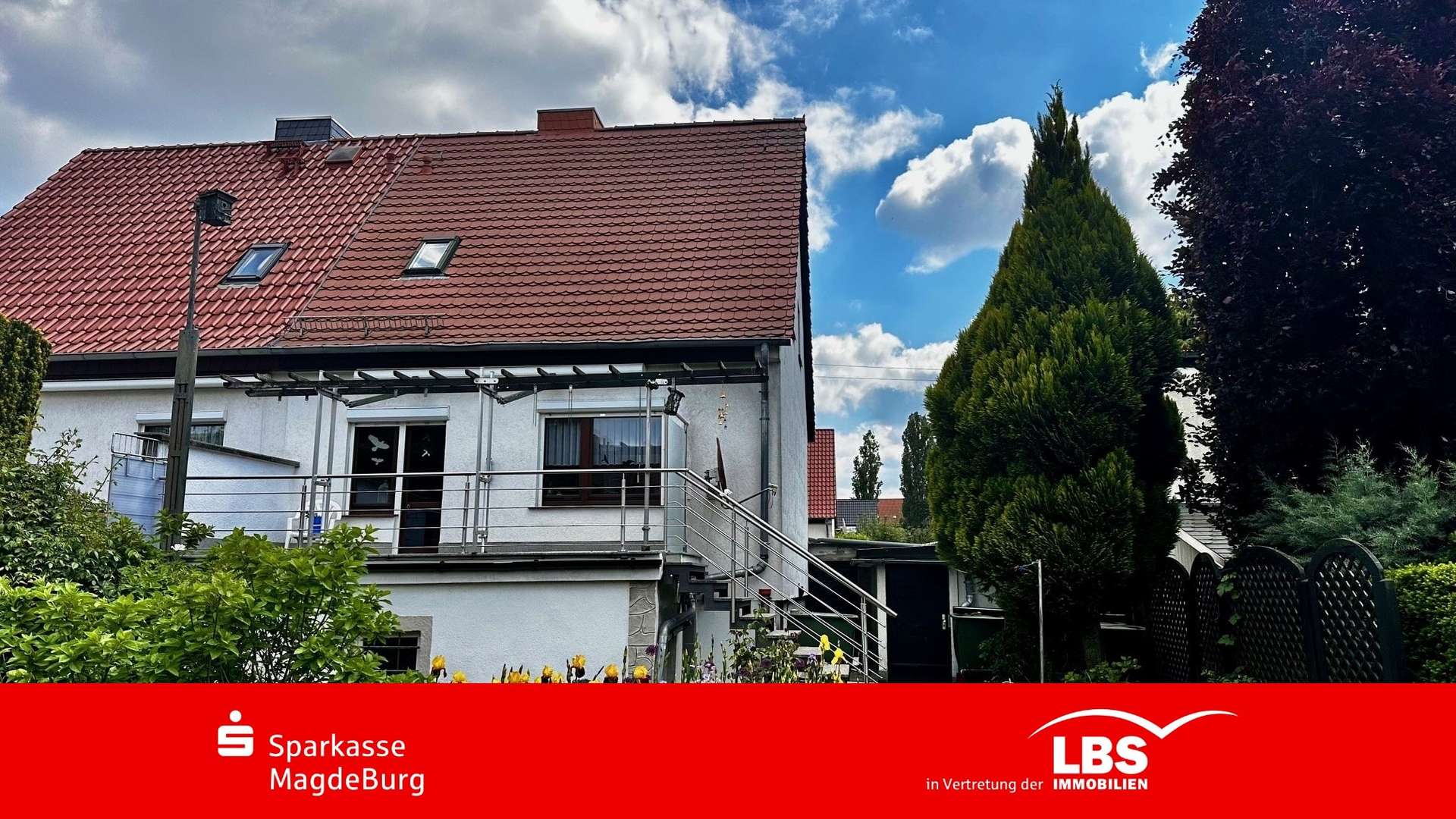 Hinteransicht Hinteransicht - Doppelhaushälfte in 39118 Magdeburg mit 85m² kaufen