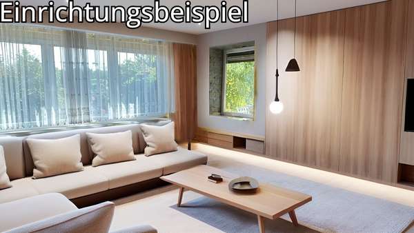 Einrichtungsbeispiel: Wohnzimmer Einrichtungsbeispiel: Wohnzimmer - Einfamilienhaus in 39120 Magdeburg mit 92m² kaufen