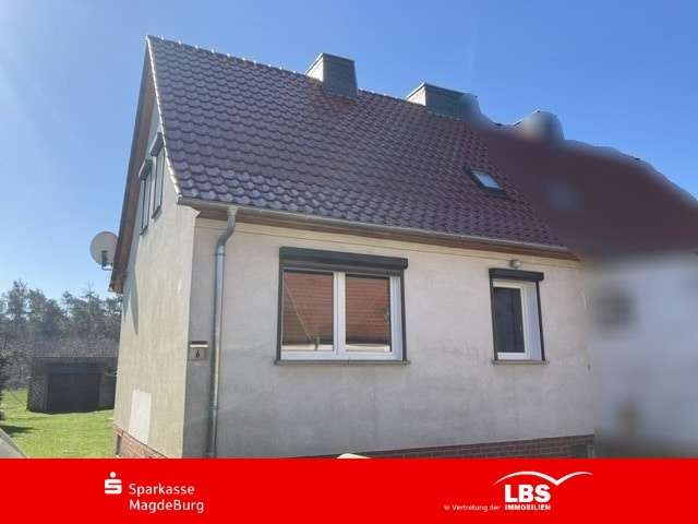 Vorderansicht Vorderansicht - Doppelhaushälfte in 39307 Parchen mit 87m² kaufen