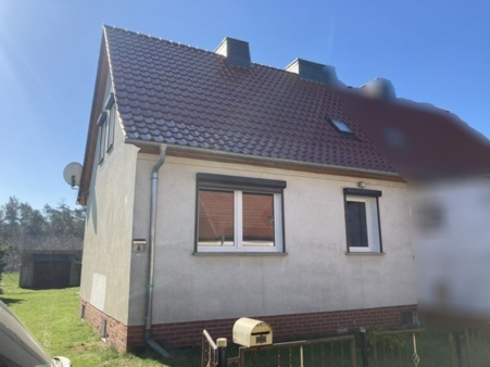 Vorderansicht Vorderansicht - Doppelhaushälfte in 39307 Parchen mit 87m² kaufen