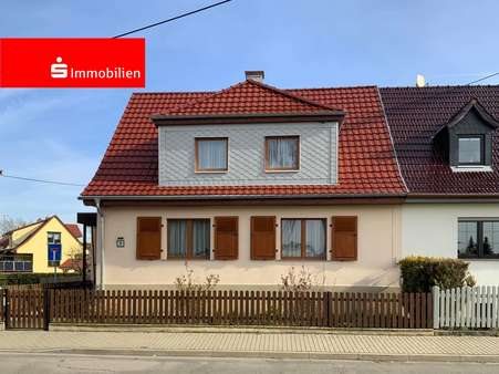 Straßenansicht - Doppelhaushälfte in 99631 Weißensee mit 120m² kaufen