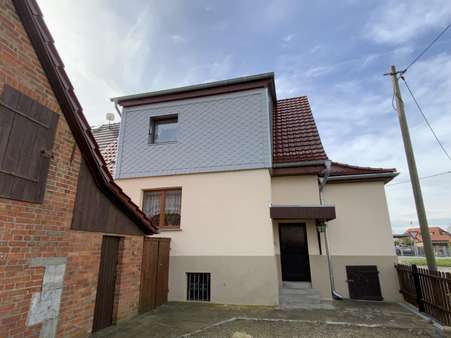 Rückansicht Rückansicht - Doppelhaushälfte in 99631 Weißensee mit 120m² kaufen