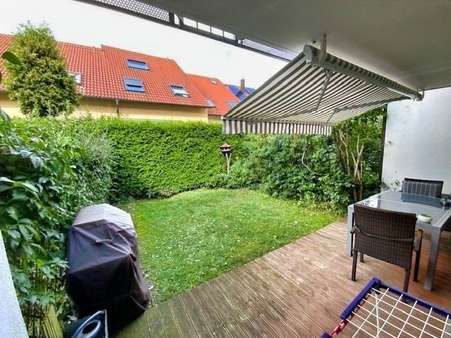 Westausrichtung der Terrasse Westausrichtung der Terrasse - Reihenmittelhaus in 99098 Erfurt mit 124m² kaufen