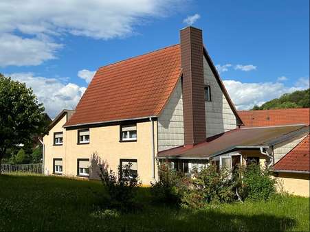 Gartenansicht - Einfamilienhaus in 99752 Bleicherode mit 112m² kaufen