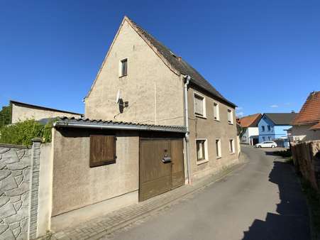 Blick von der Straße - Einfamilienhaus in 06567 Bad Frankenhausen mit 120m² kaufen
