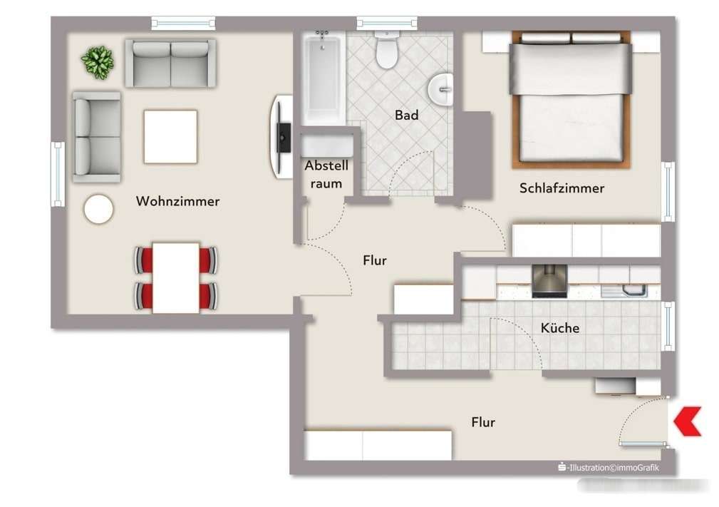 Titelbild - Etagenwohnung in 99706 Sondershausen mit 66m² mieten