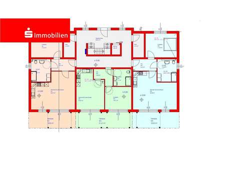 Grundriss Erdgeschoß - Erdgeschosswohnung in 37281 Wanfried mit 71m² kaufen