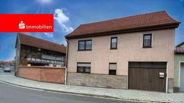 -Straßenansicht - Einfamilienhaus in 99991 Unstrut-Hainich mit 140m² kaufen