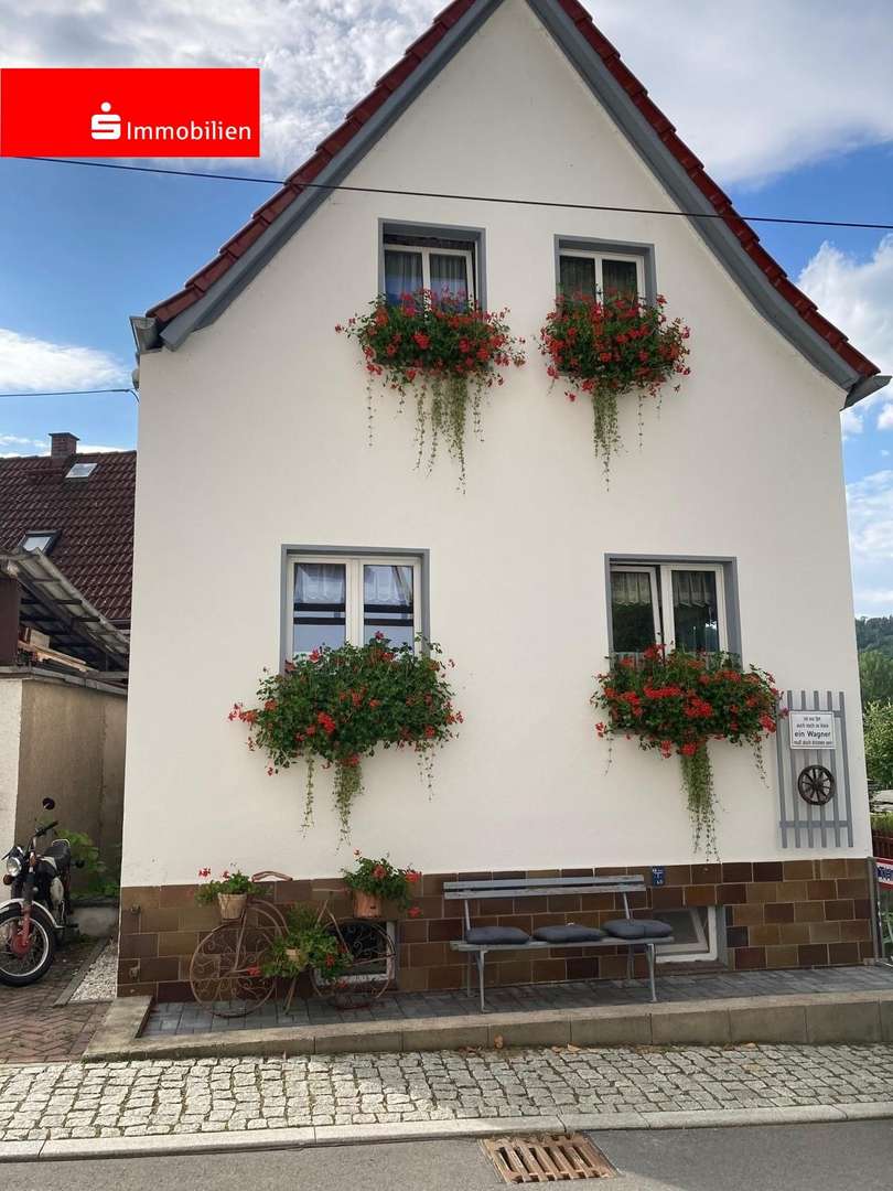 Frontansicht Straße - Einfamilienhaus in 07338 Kaulsdorf mit 85m² kaufen