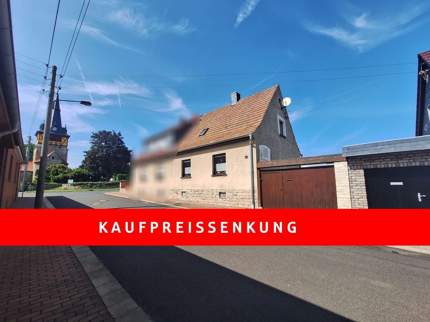 Straßenansicht Straßenansicht - Doppelhaushälfte in 99974 Mühlhausen mit 120m² kaufen