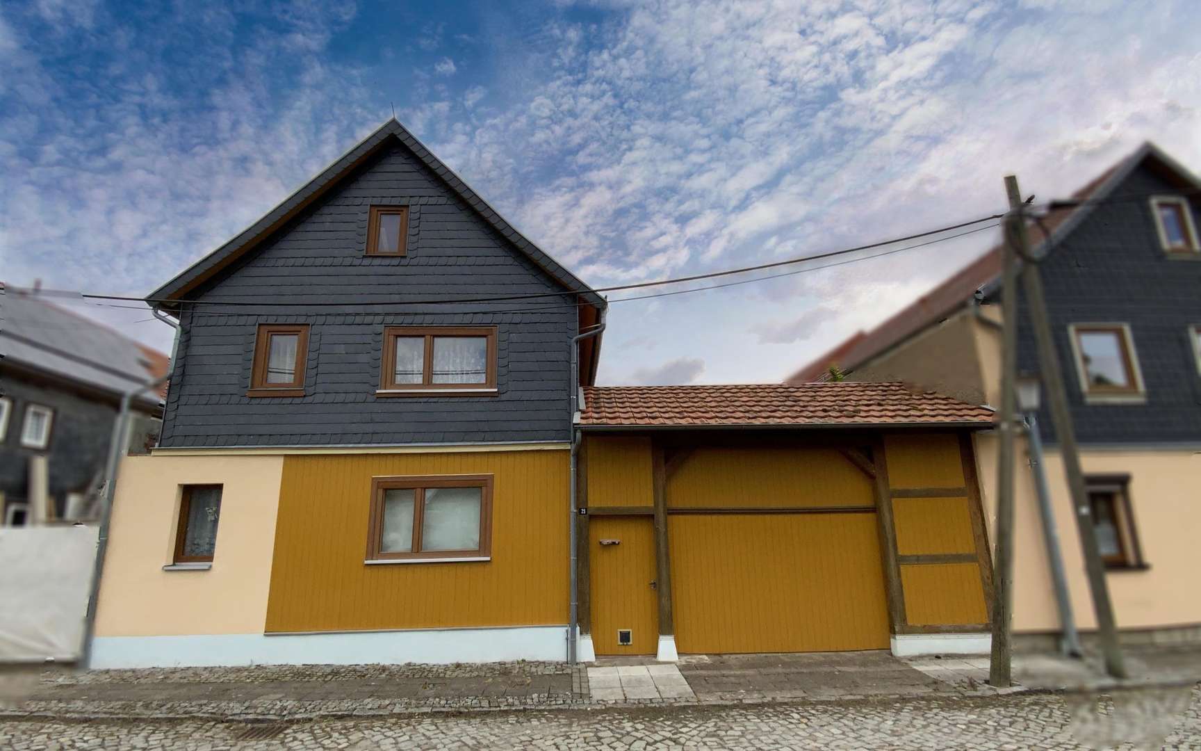 Straßenansicht Straßenansicht - Einfamilienhaus in 99986 Niederdorla mit 264m² kaufen
