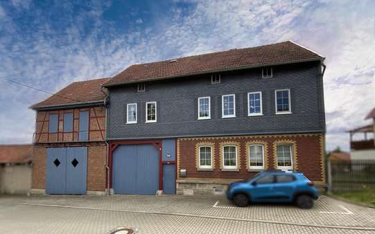 Außenansicht Außenansicht - Bauernhaus in 99986 Oberdorla mit 200m² kaufen