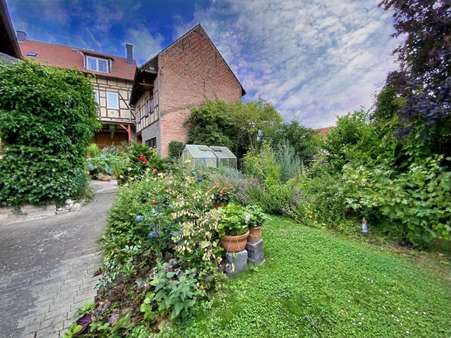Gartenansicht Gartenansicht - Bauernhaus in 99986 Oberdorla mit 200m² kaufen