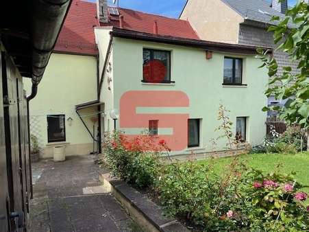 Gartenansicht - Reihenmittelhaus in 07973 Greiz mit 100m² kaufen