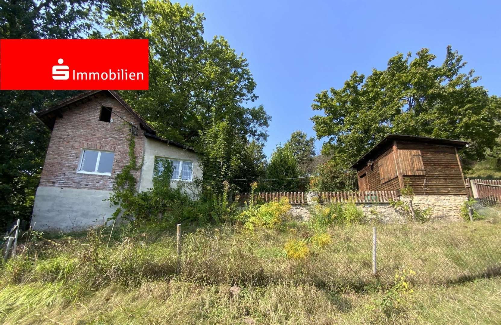 Gartenhaus mit Holzhütte - Grundstück in 07407 Rudolstadt mit 9005m² kaufen