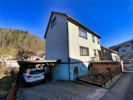 Seitenansicht Seitenansicht - Zweifamilienhaus in 98744 Schwarzatal mit 166m² kaufen