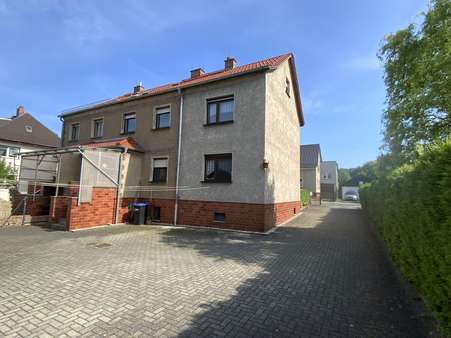 Rückansicht Rückansicht - Doppelhaushälfte in 07333 Unterwellenborn mit 163m² kaufen