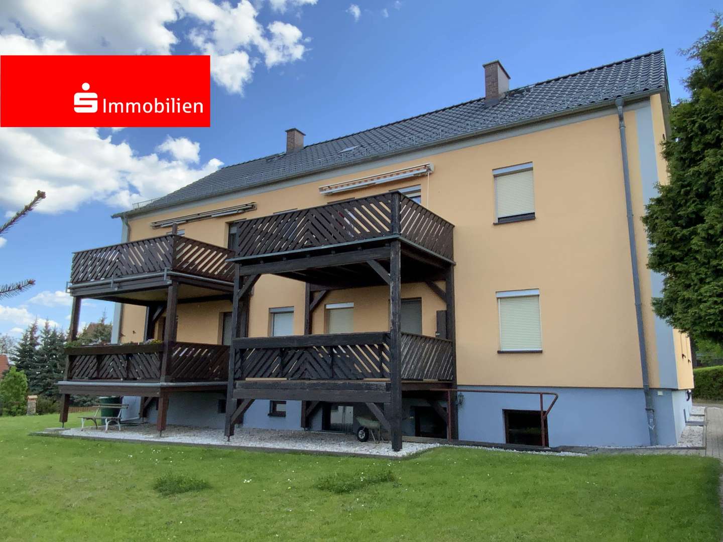 Rückansicht - Erdgeschosswohnung in 07387 Krölpa mit 63m² als Kapitalanlage kaufen