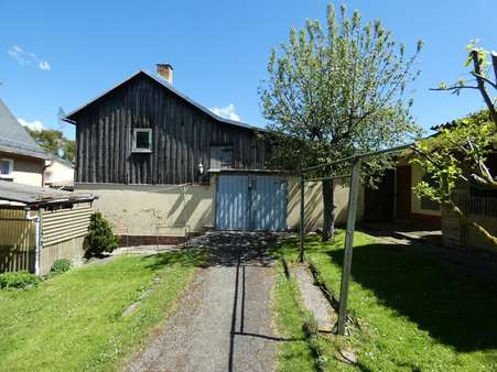 Ansicht West - Wirtschaftsgebäude - Einfamilienhaus in 07919 Langenbach mit 130m² kaufen
