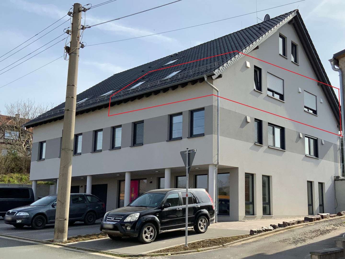 Markierung WE 3 Ansicht Markierung WE 3 Ansicht - Etagenwohnung in 07381 Oppurg mit 94m² mieten