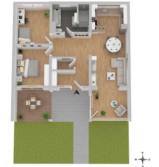 WE 2 Gartengeschoss - Souterrain-Wohnung in 07743 Jena mit 92m² kaufen