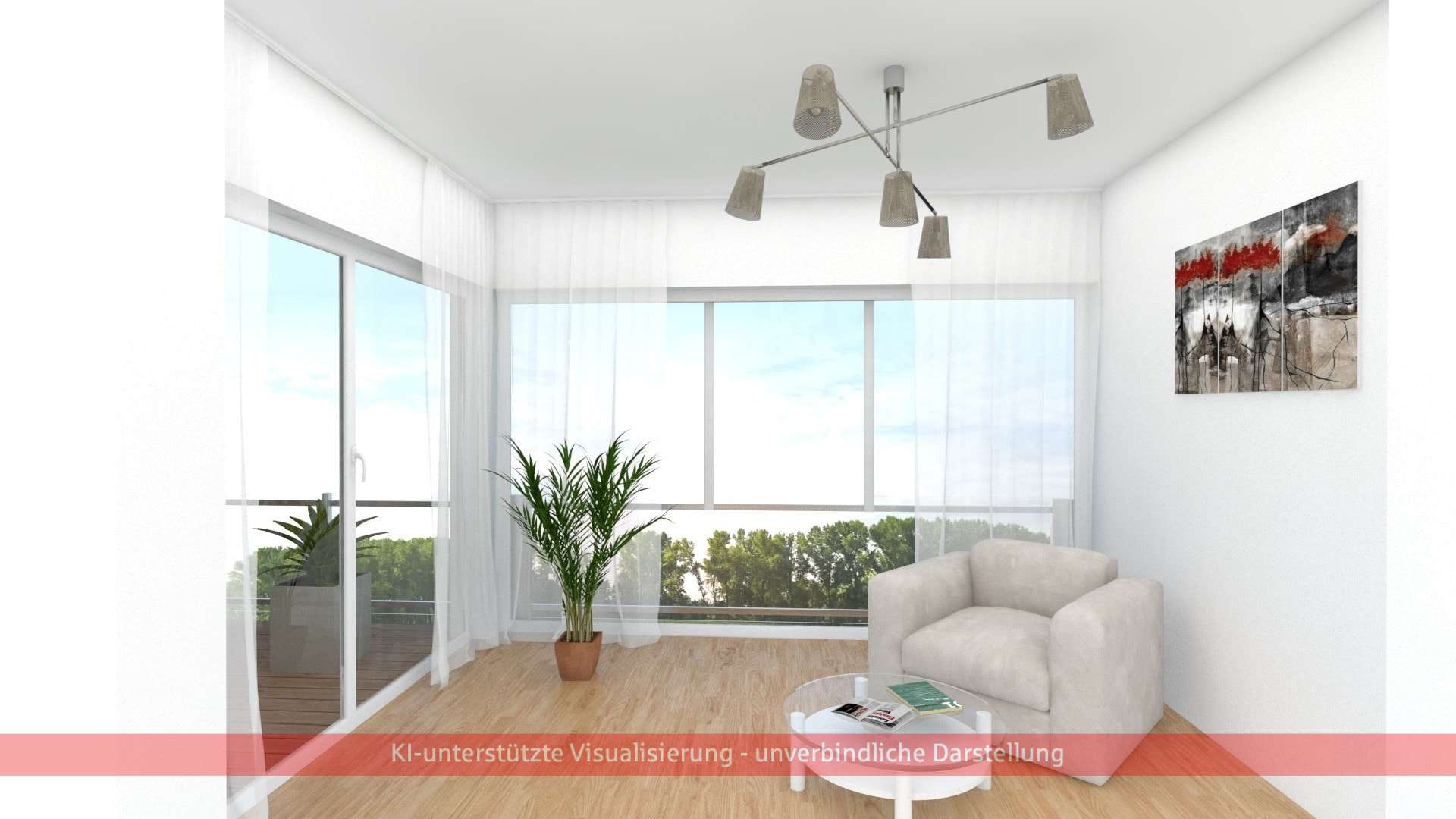 Visualisierung Wohnbereich Wintergarten - Etagenwohnung in 07743 Jena mit 87m² kaufen