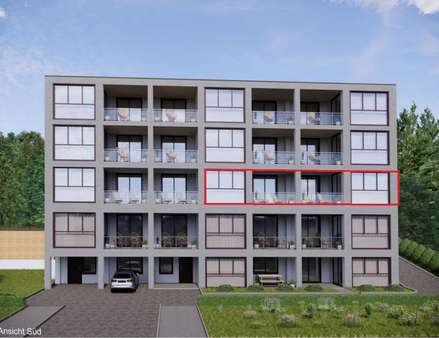 Außenvisualisierung Gartenansicht Süd - Etagenwohnung in 07743 Jena mit 135m² kaufen