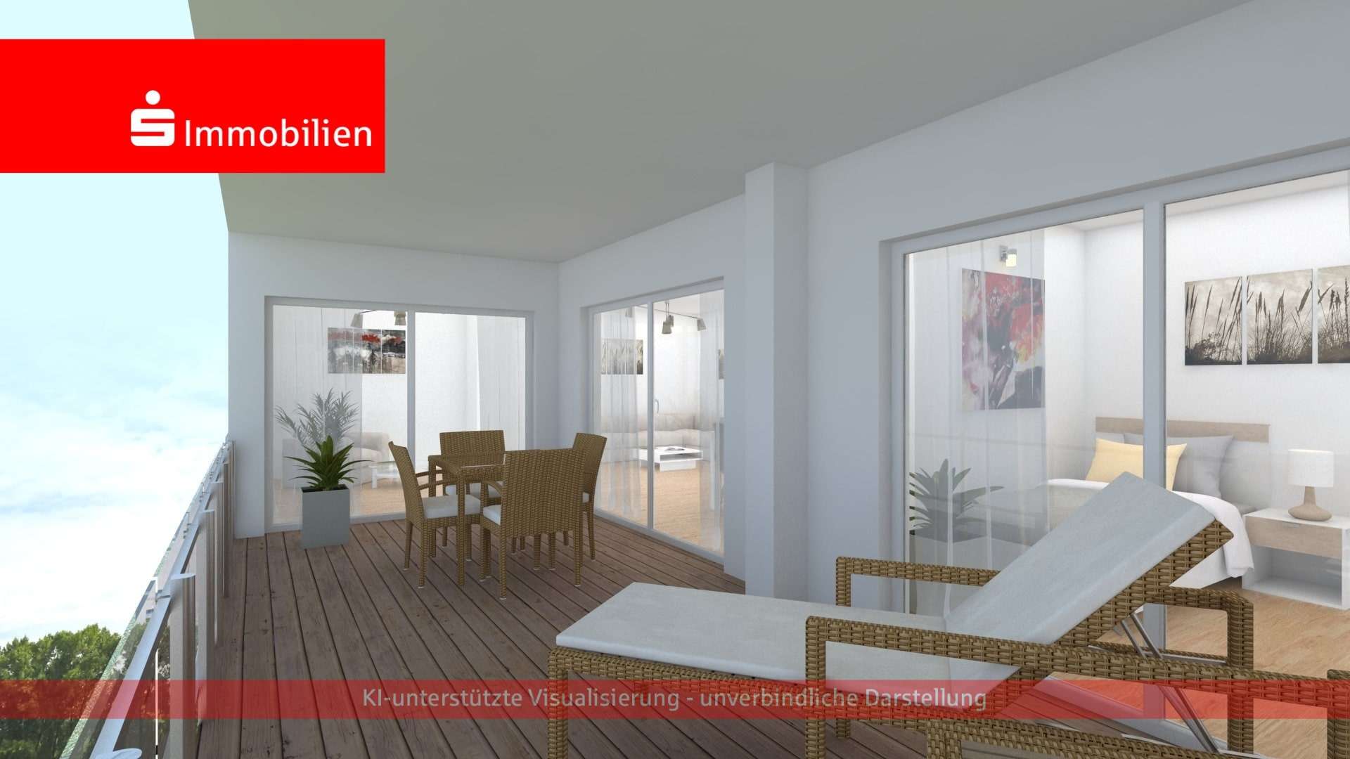 Visualisierung großzügige Terrasse - Etagenwohnung in 07743 Jena mit 135m² kaufen