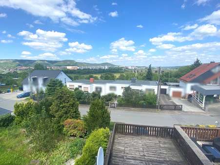 Ausblick von Terrasse - Doppelhaushälfte in 07745 Jena mit 110m² kaufen