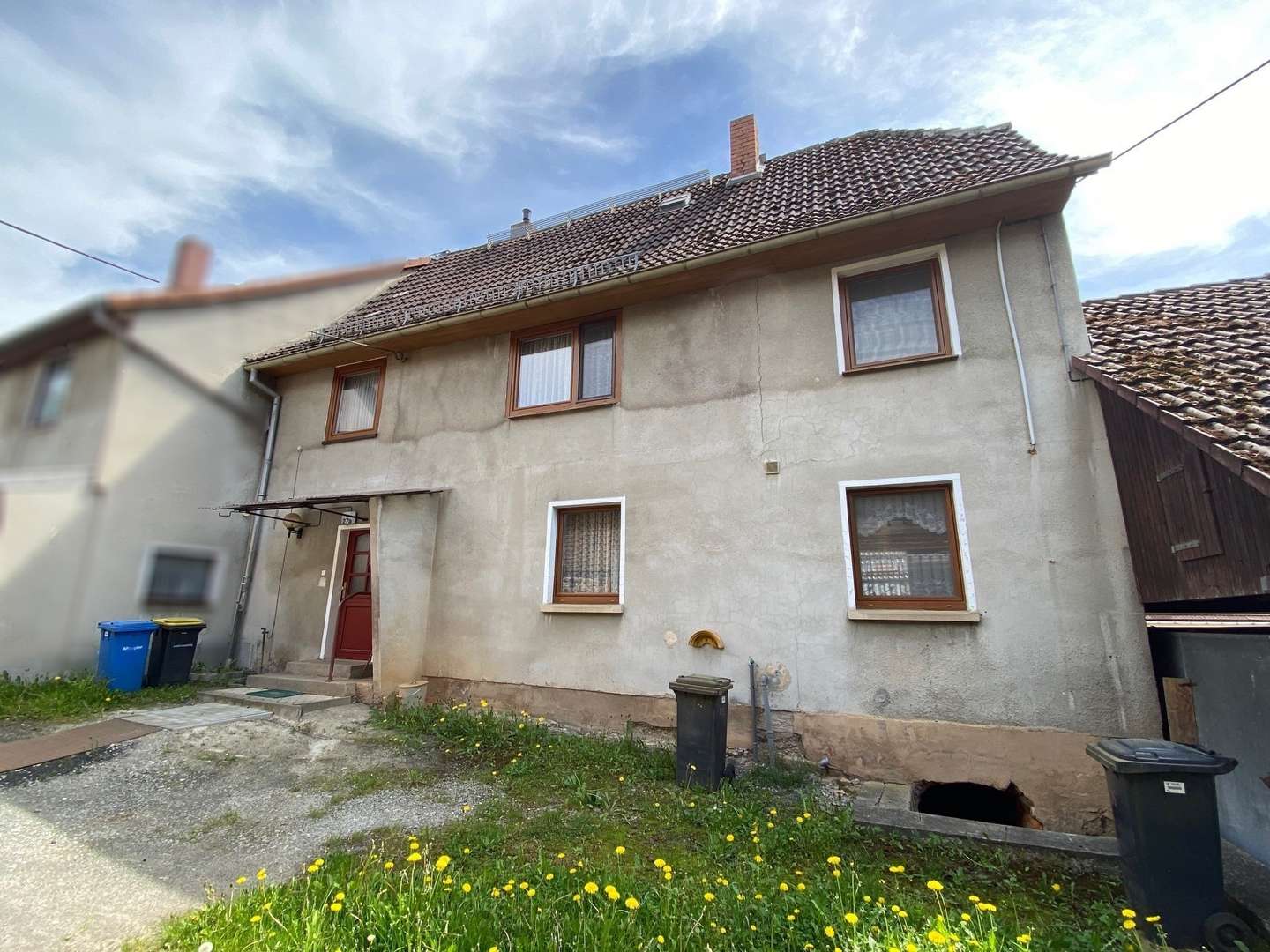 Hausrückseite - Doppelhaushälfte in 07646 Eineborn mit 108m² kaufen