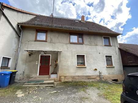 Hausrückseite - Doppelhaushälfte in 07646 Eineborn mit 108m² kaufen