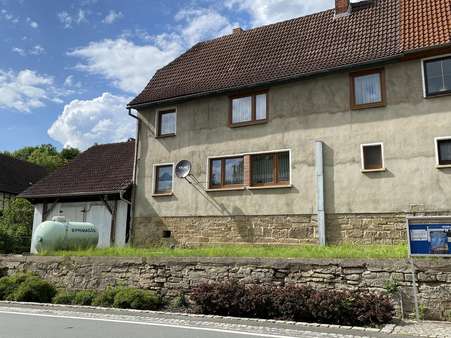 Hausvorderansicht - Doppelhaushälfte in 07646 Eineborn mit 108m² kaufen