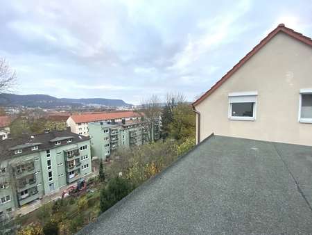 Obergeschoss: Ausblick vom Schlafzimmer - Einfamilienhaus in 07743 Jena mit 96m² kaufen