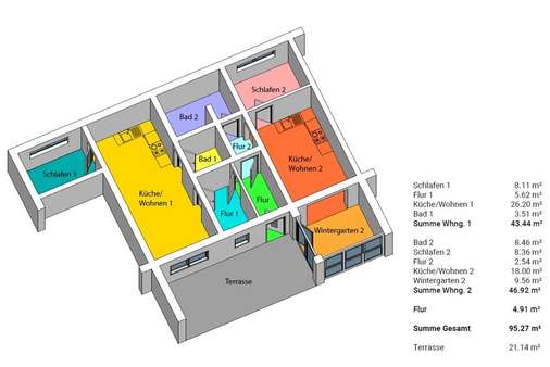 Variante 2 Einheiten - Souterrain-Wohnung in 07743 Jena mit 93m² kaufen
