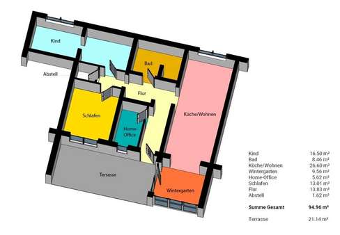 Variante 3,5 Zimmer - Souterrain-Wohnung in 07743 Jena mit 93m² kaufen