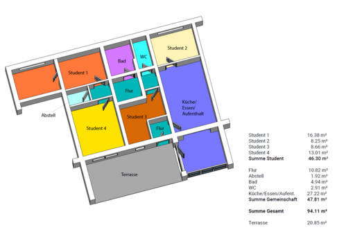 Variante WG - Souterrain-Wohnung in 07743 Jena mit 93m² kaufen