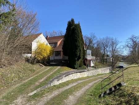 Ansicht Zufahrt zur Doppelhaushälfte - Doppelhaushälfte in 07586 Kraftsdorf mit 94m² kaufen