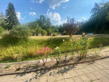 Ausblick auf das Grundstück Ausblick auf das Grundstück - Doppelhaushälfte in 07586 Kraftsdorf mit 94m² kaufen
