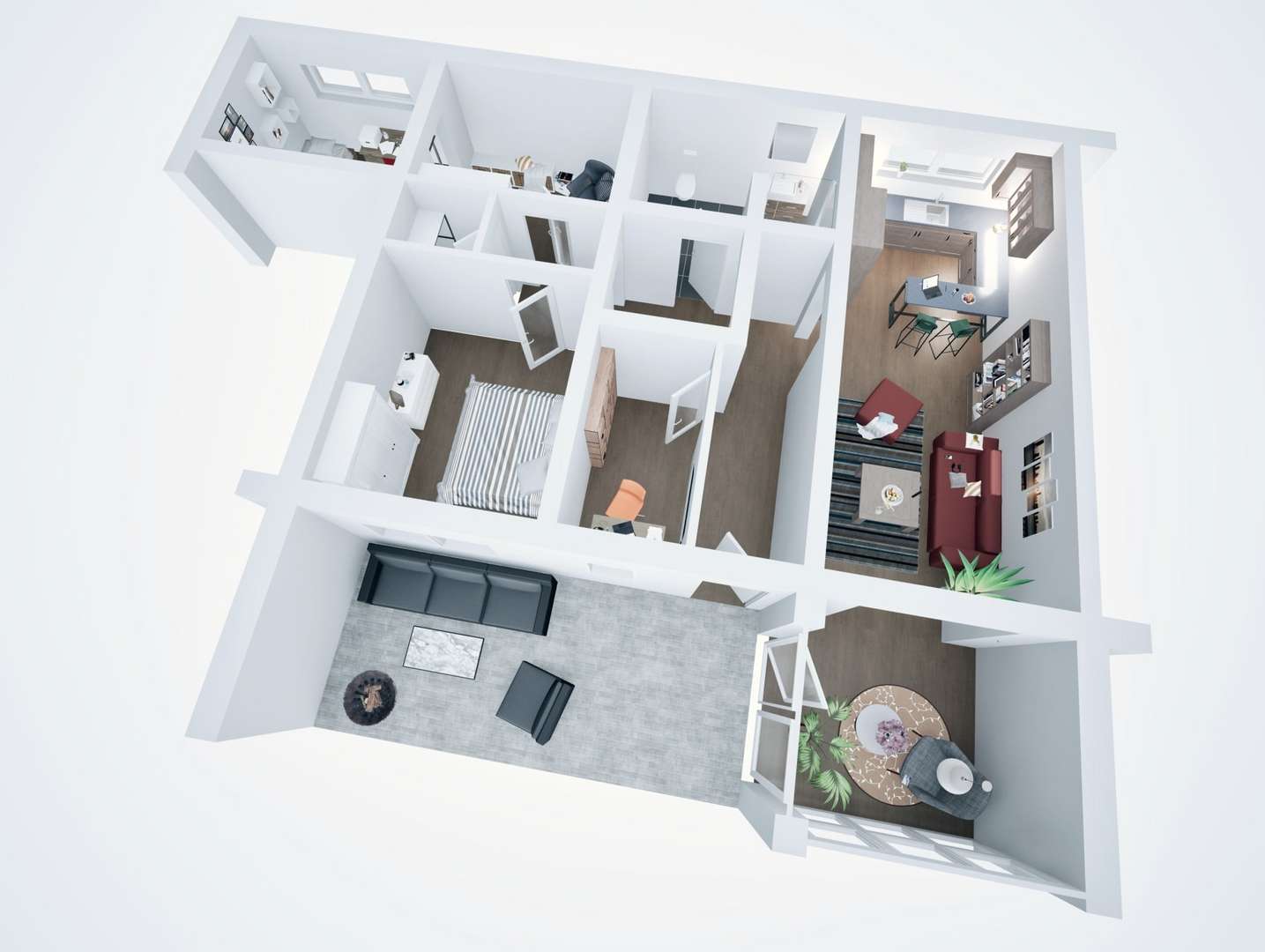 Visualisierung - Souterrain-Wohnung in 07743 Jena mit 94m² kaufen