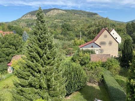 Gartenansicht - Aussicht vom Dachgeschoss Gartenansicht - Aussicht vom Dachgeschoss - Doppelhaushälfte in 07745 Jena mit 80m² kaufen