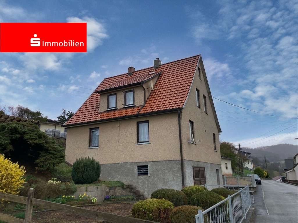 Ansicht mit Hausgarten Ansicht mit Hausgarten - Einfamilienhaus in 98596 Brotterode-Trusetal mit 110m² kaufen