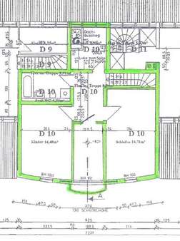 Grundriss Dachgeschoss 2 der Maisonnette-Whg. - Dachgeschosswohnung in 96515 Sonneberg mit 109m² kaufen