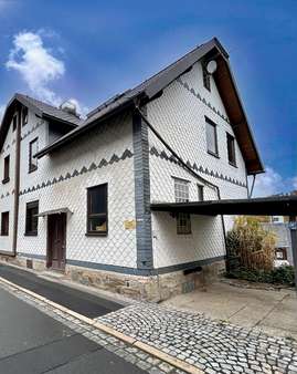 Hausansicht - Doppelhaushälfte in 96523 Steinach mit 97m² kaufen