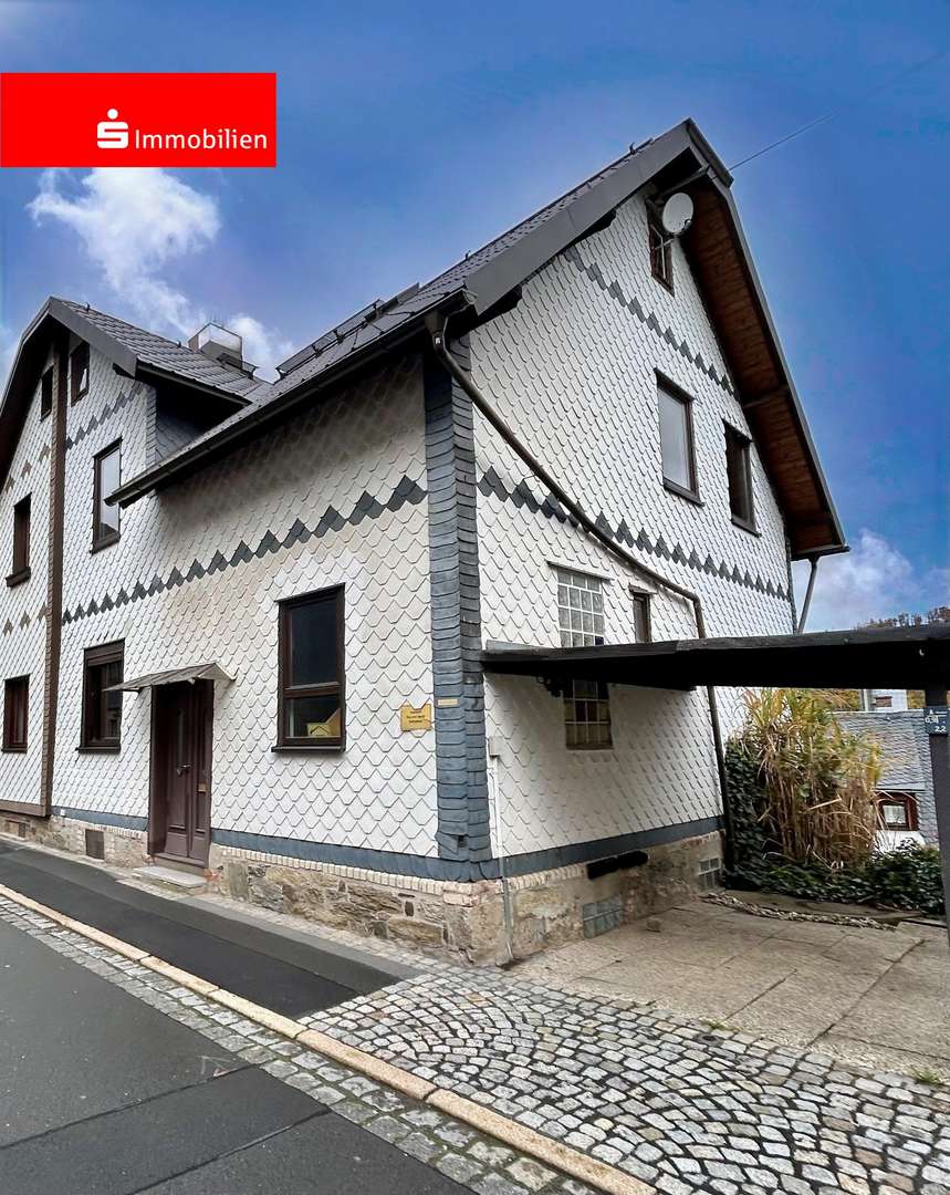 Hausansicht - Doppelhaushälfte in 96523 Steinach mit 97m² kaufen