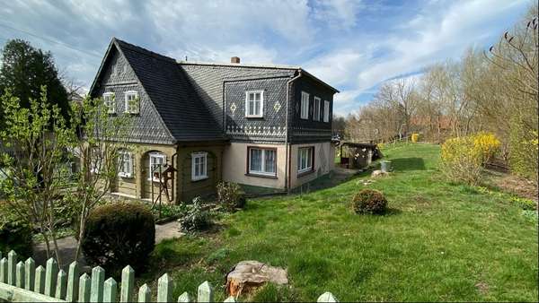 Seiten- und Rückansicht - Einfamilienhaus in 02736 Oppach mit 100m² kaufen