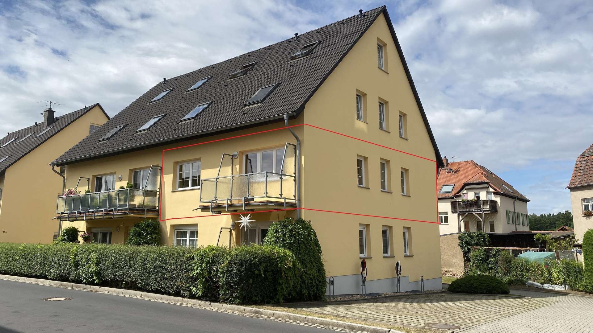 Straßenansicht - Etagenwohnung in 02785 Olbersdorf mit 76m² kaufen