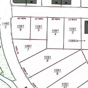 Ausschnitt Flurkarte - Grundstück in 02763 Zittau mit 509m² kaufen