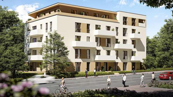 Außenvisualisierung - Etagenwohnung in 01217 Dresden mit 37m² kaufen